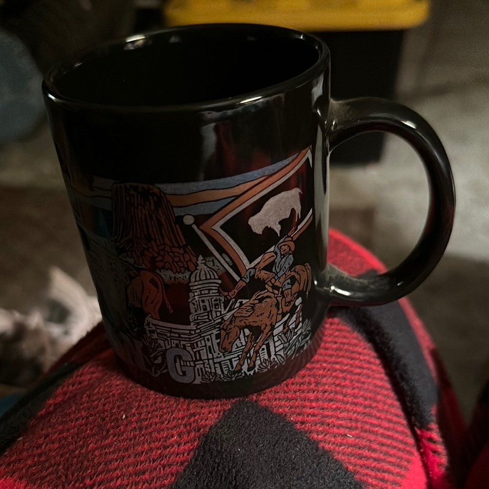 Cowboy Country Black Mug